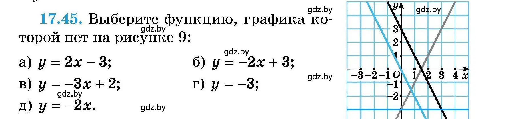 Условие номер 17.45 (страница 81) гдз по алгебре 7-9 класс Арефьева, Пирютко, сборник задач