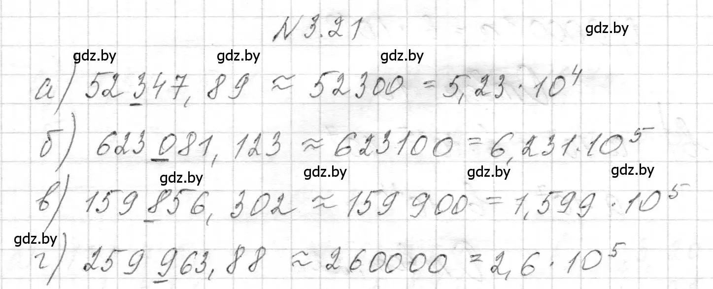 Решение номер 3.21 (страница 23) гдз по алгебре 7-9 класс Арефьева, Пирютко, сборник задач