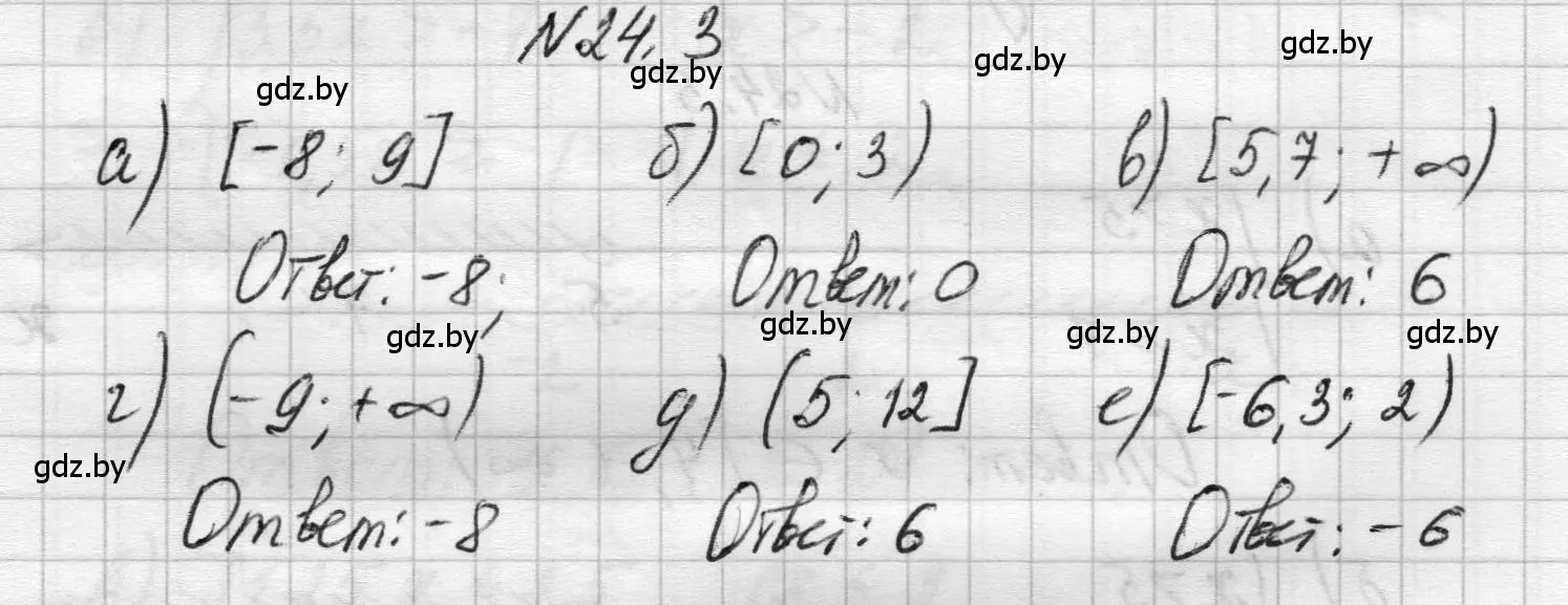 Решение номер 24.3 (страница 113) гдз по алгебре 7-9 класс Арефьева, Пирютко, сборник задач