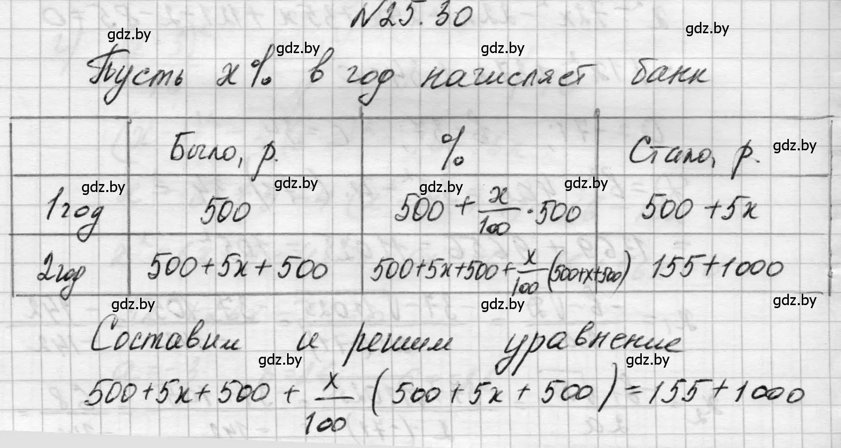 Решение номер 25.30 (страница 123) гдз по алгебре 7-9 класс Арефьева, Пирютко, сборник задач