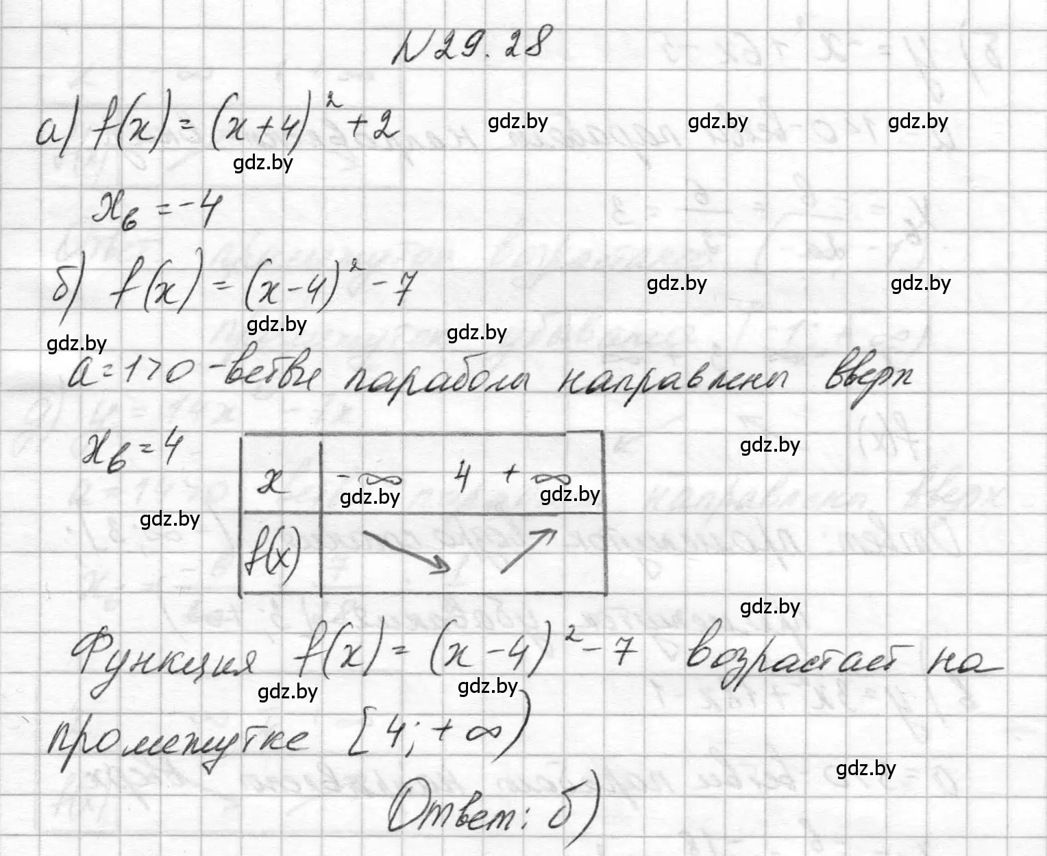 Решение номер 29.28 (страница 135) гдз по алгебре 7-9 класс Арефьева, Пирютко, сборник задач