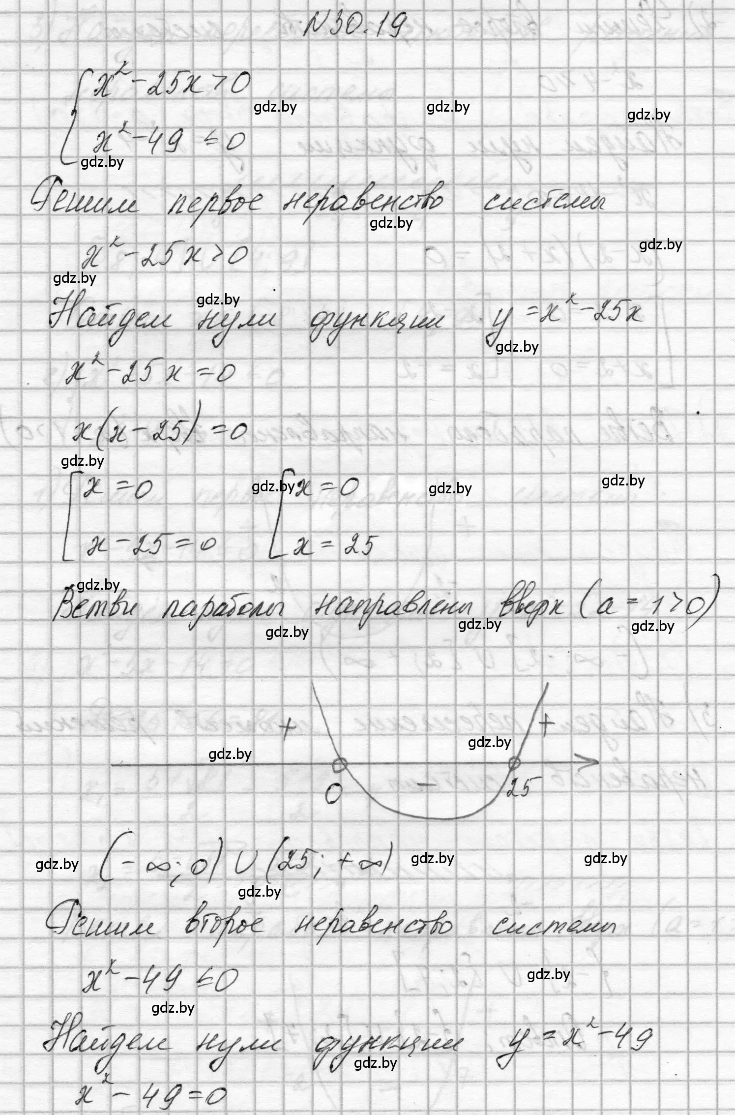 Решение номер 30.19 (страница 144) гдз по алгебре 7-9 класс Арефьева, Пирютко, сборник задач