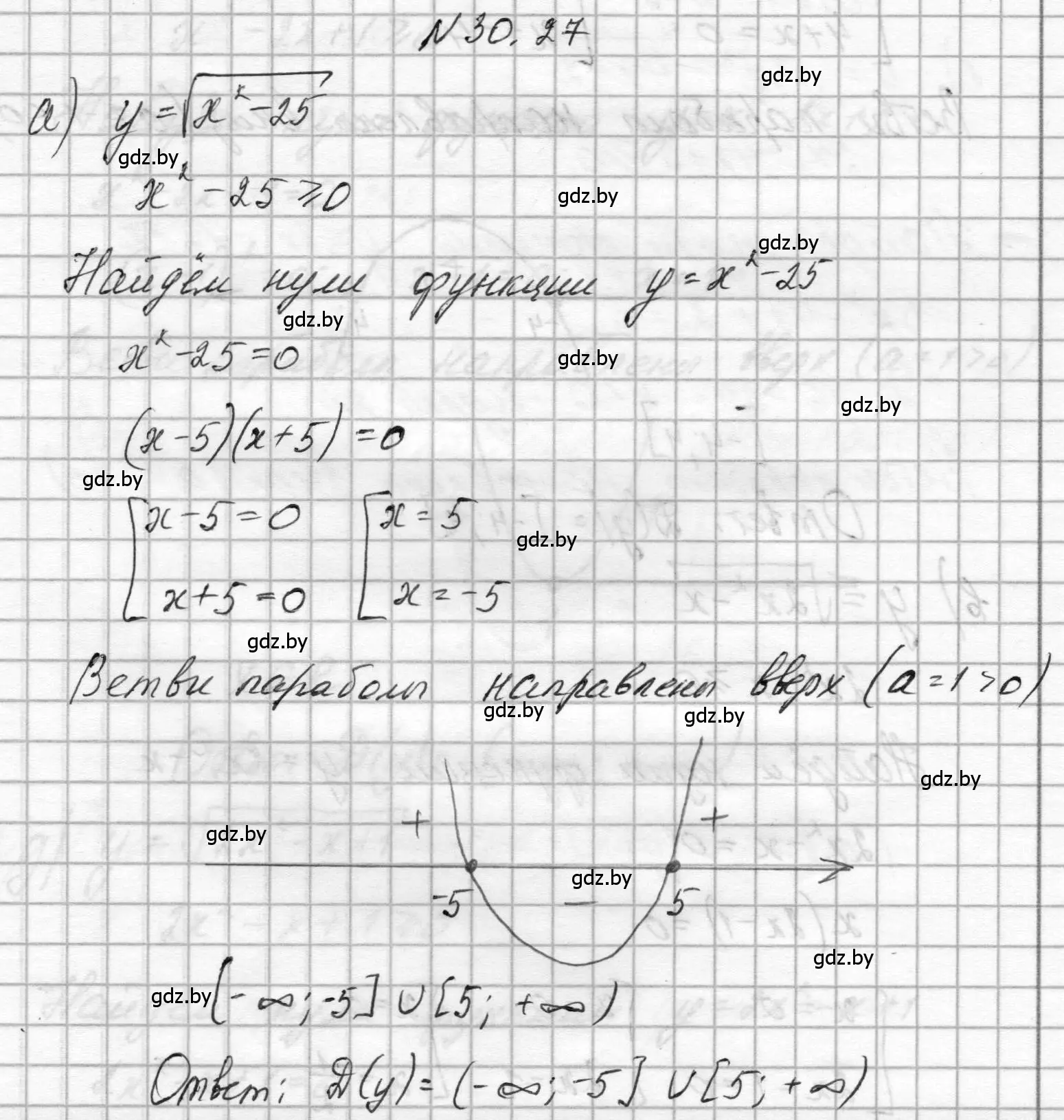 Решение номер 30.27 (страница 145) гдз по алгебре 7-9 класс Арефьева, Пирютко, сборник задач