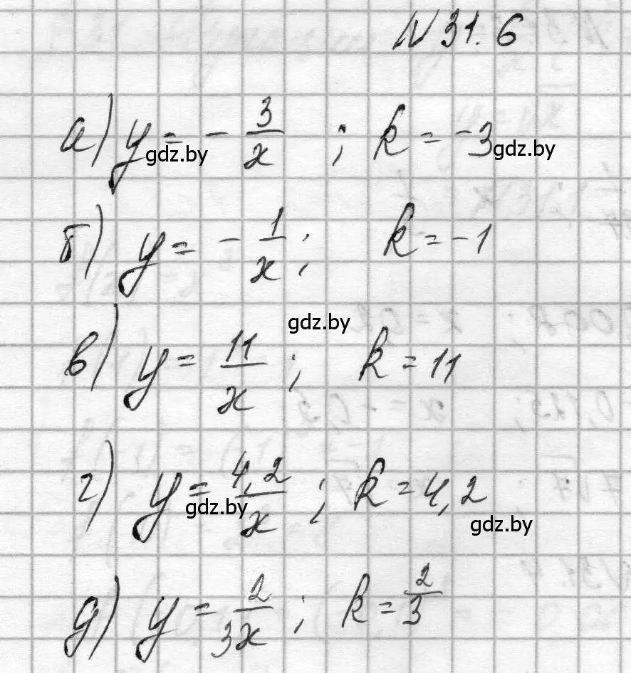 Решение номер 31.6 (страница 147) гдз по алгебре 7-9 класс Арефьева, Пирютко, сборник задач