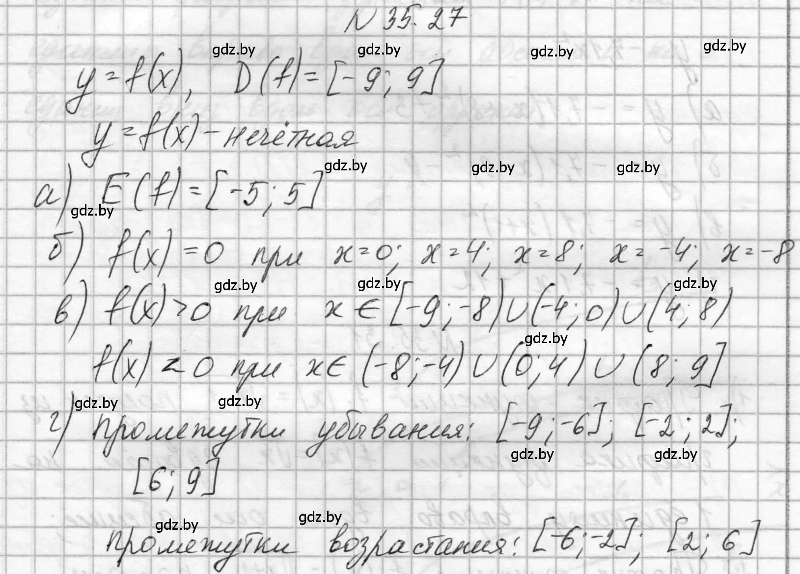 Решение номер 35.27 (страница 175) гдз по алгебре 7-9 класс Арефьева, Пирютко, сборник задач