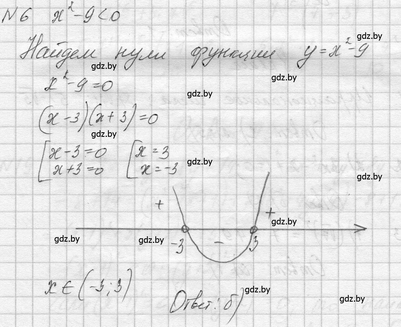 Решение номер 6 (страница 206) гдз по алгебре 7-9 класс Арефьева, Пирютко, сборник задач