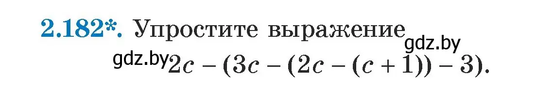 Условие номер 2.182 (страница 90) гдз по алгебре 7 класс Арефьева, Пирютко, учебник