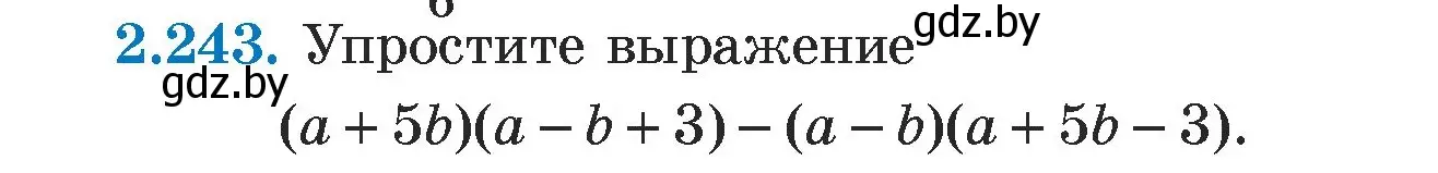 Условие номер 2.243 (страница 102) гдз по алгебре 7 класс Арефьева, Пирютко, учебник
