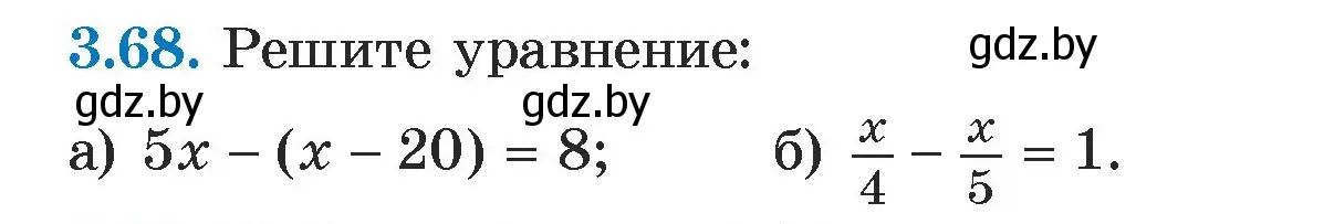 Условие номер 3.68 (страница 160) гдз по алгебре 7 класс Арефьева, Пирютко, учебник