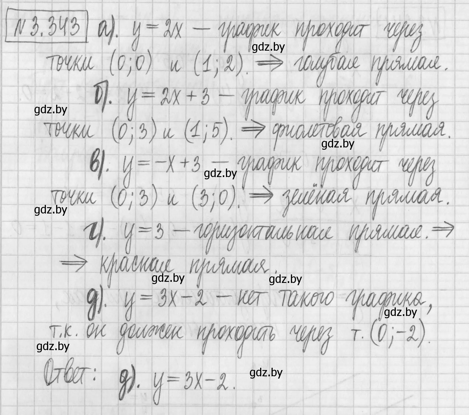 Решение номер 3.343 (страница 244) гдз по алгебре 7 класс Арефьева, Пирютко, учебник