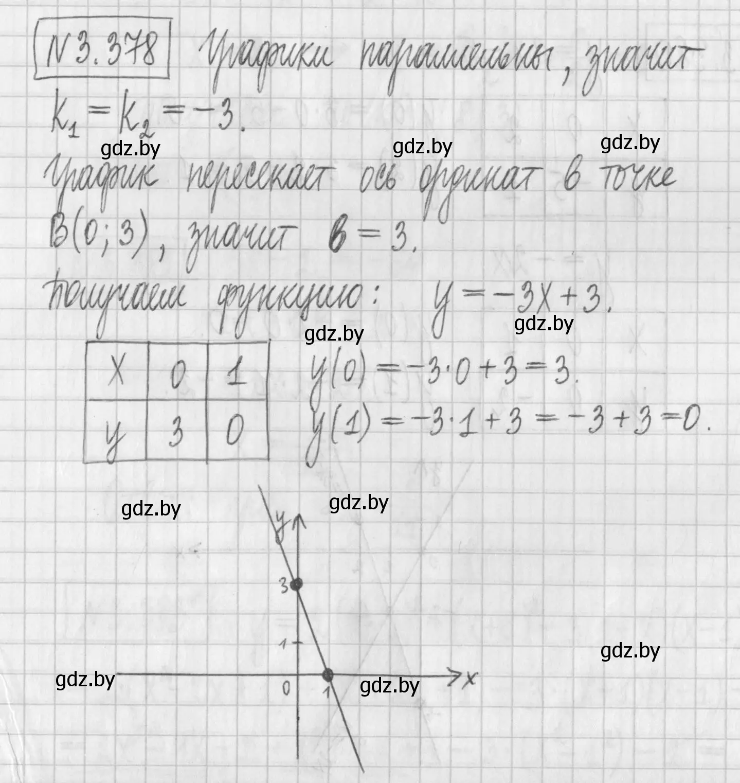 Решение номер 3.378 (страница 248) гдз по алгебре 7 класс Арефьева, Пирютко, учебник