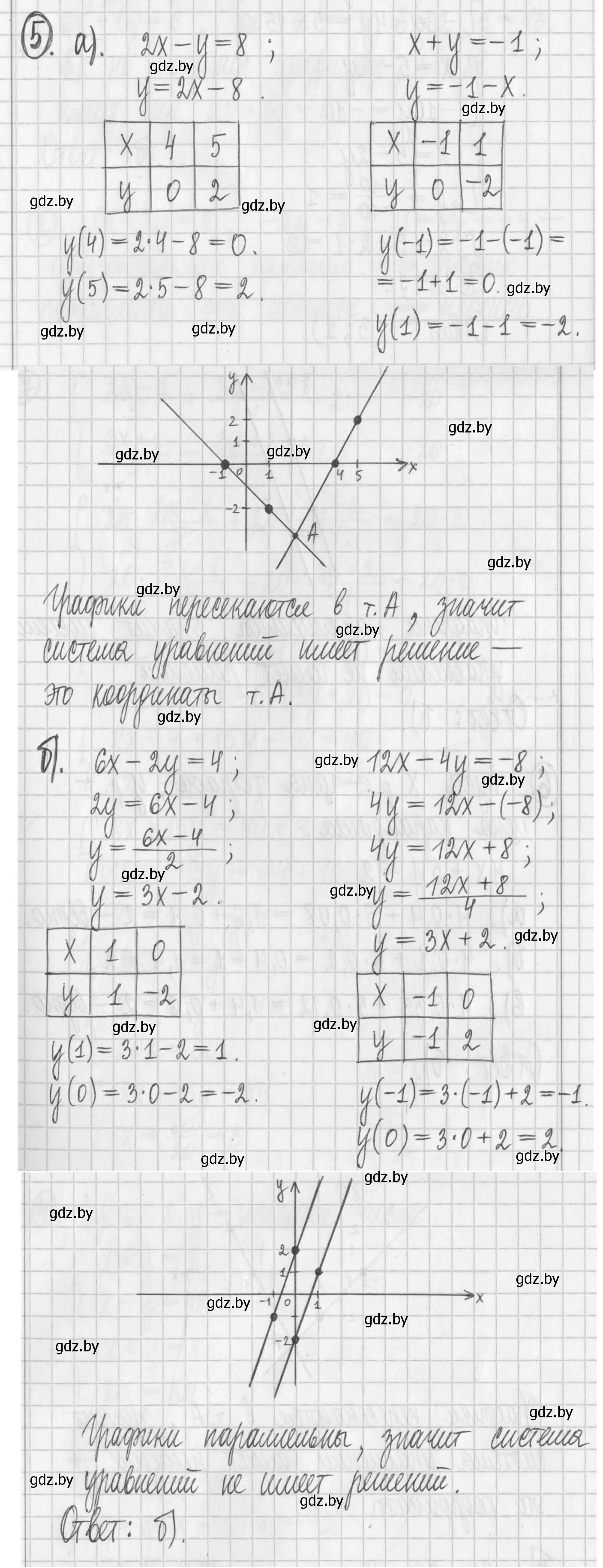 Решение номер 5 (страница 301) гдз по алгебре 7 класс Арефьева, Пирютко, учебник