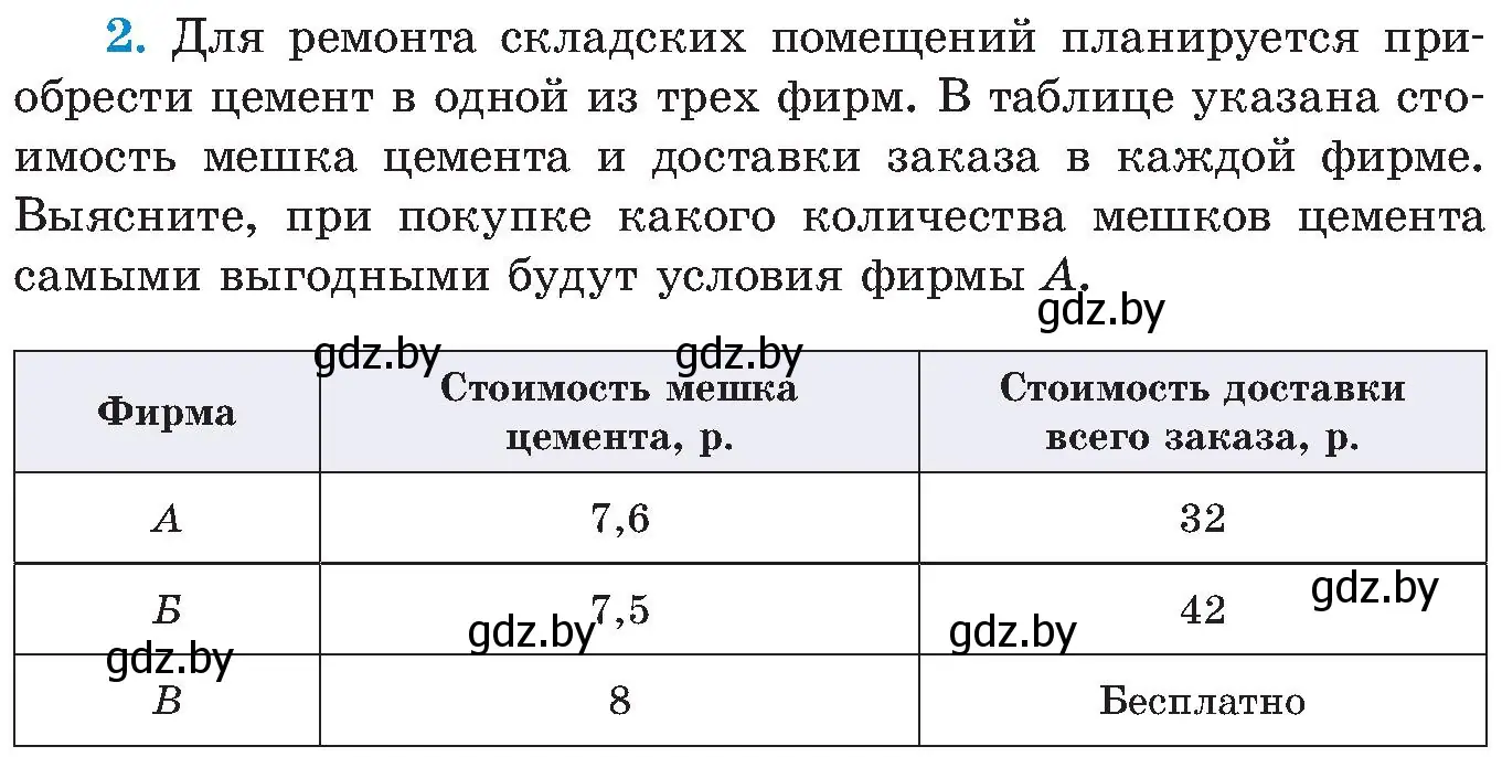 Условие номер 2 (страница 96) гдз по алгебре 8 класс Арефьева, Пирютко, учебник