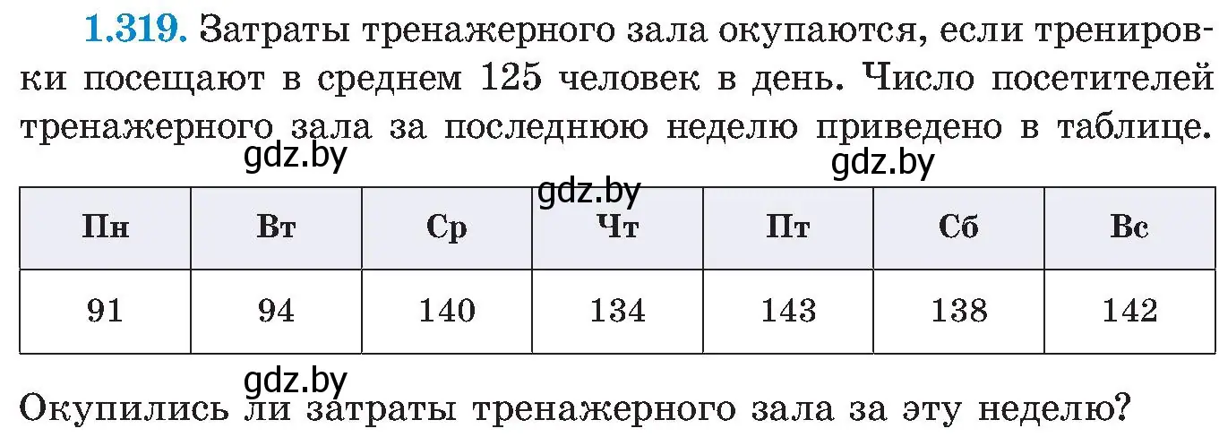 Условие номер 1.319 (страница 75) гдз по алгебре 8 класс Арефьева, Пирютко, учебник