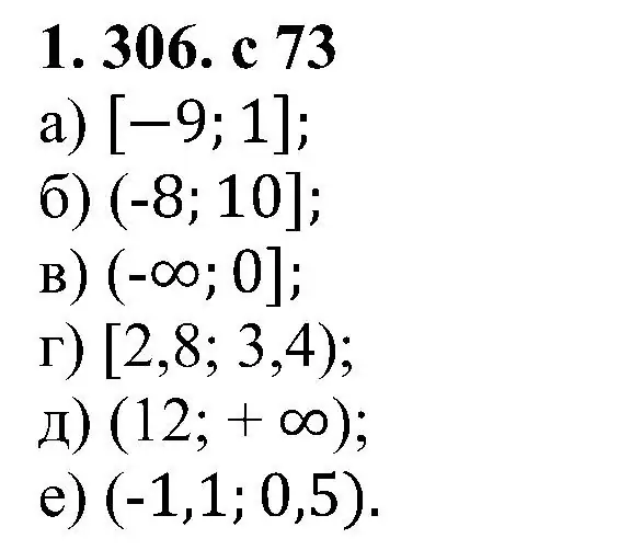 Решение номер 1.306 (страница 73) гдз по алгебре 8 класс Арефьева, Пирютко, учебник