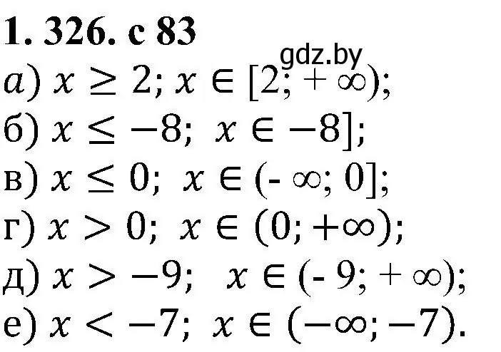 Решение номер 1.326 (страница 83) гдз по алгебре 8 класс Арефьева, Пирютко, учебник