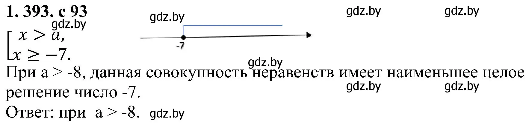Решение номер 1.393 (страница 93) гдз по алгебре 8 класс Арефьева, Пирютко, учебник