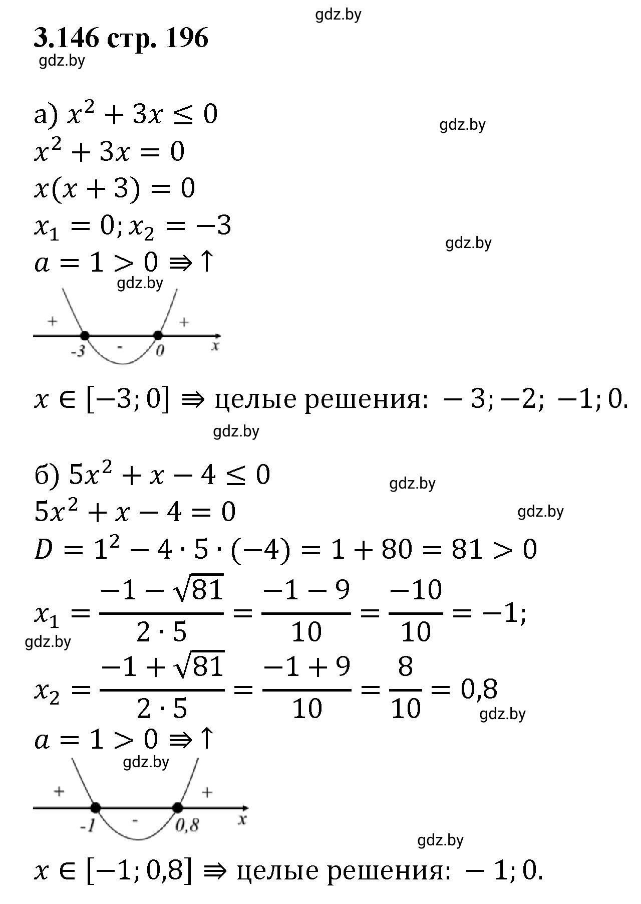 Решение номер 3.146 (страница 196) гдз по алгебре 8 класс Арефьева, Пирютко, учебник