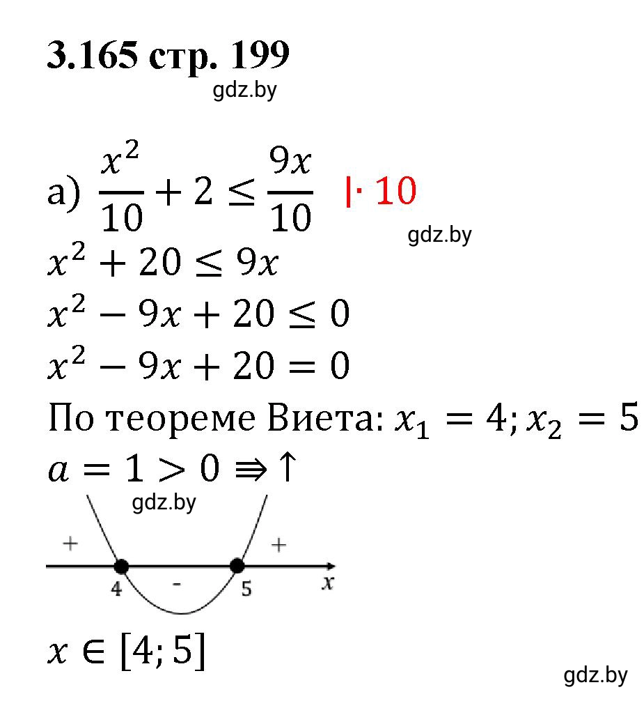 Решение номер 3.165 (страница 199) гдз по алгебре 8 класс Арефьева, Пирютко, учебник