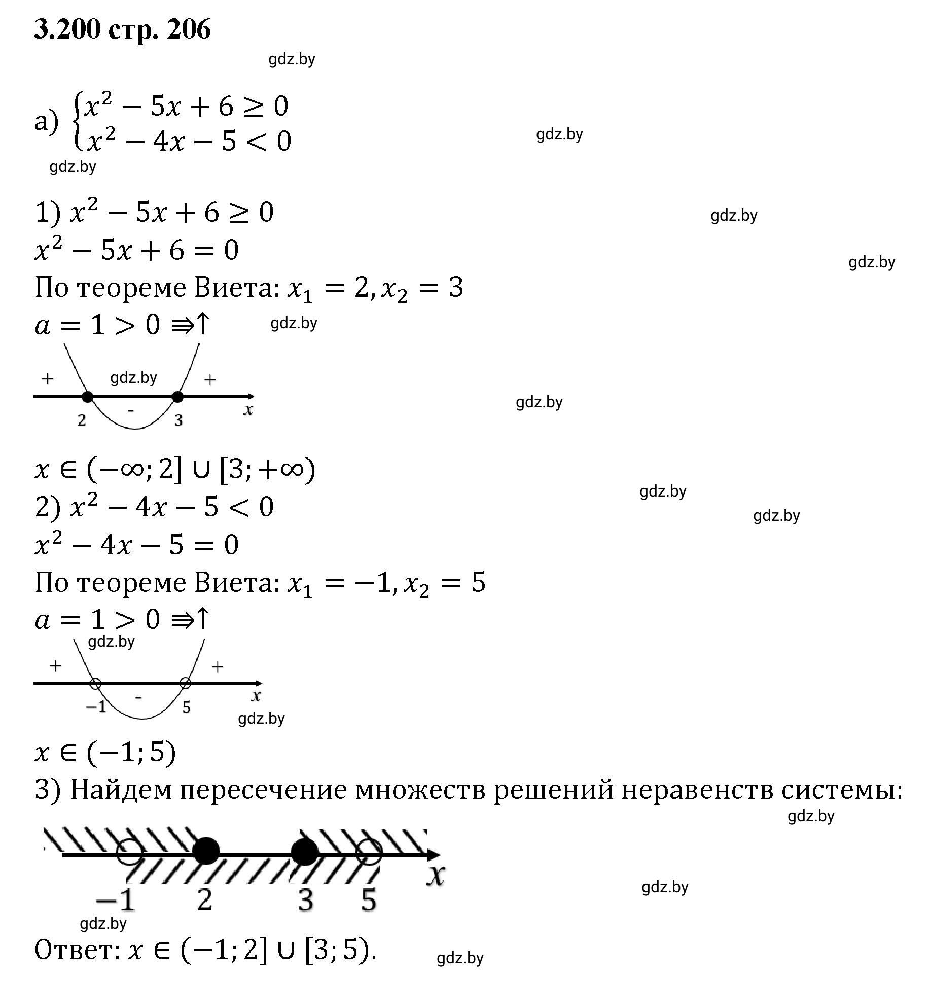 Решение номер 3.200 (страница 206) гдз по алгебре 8 класс Арефьева, Пирютко, учебник