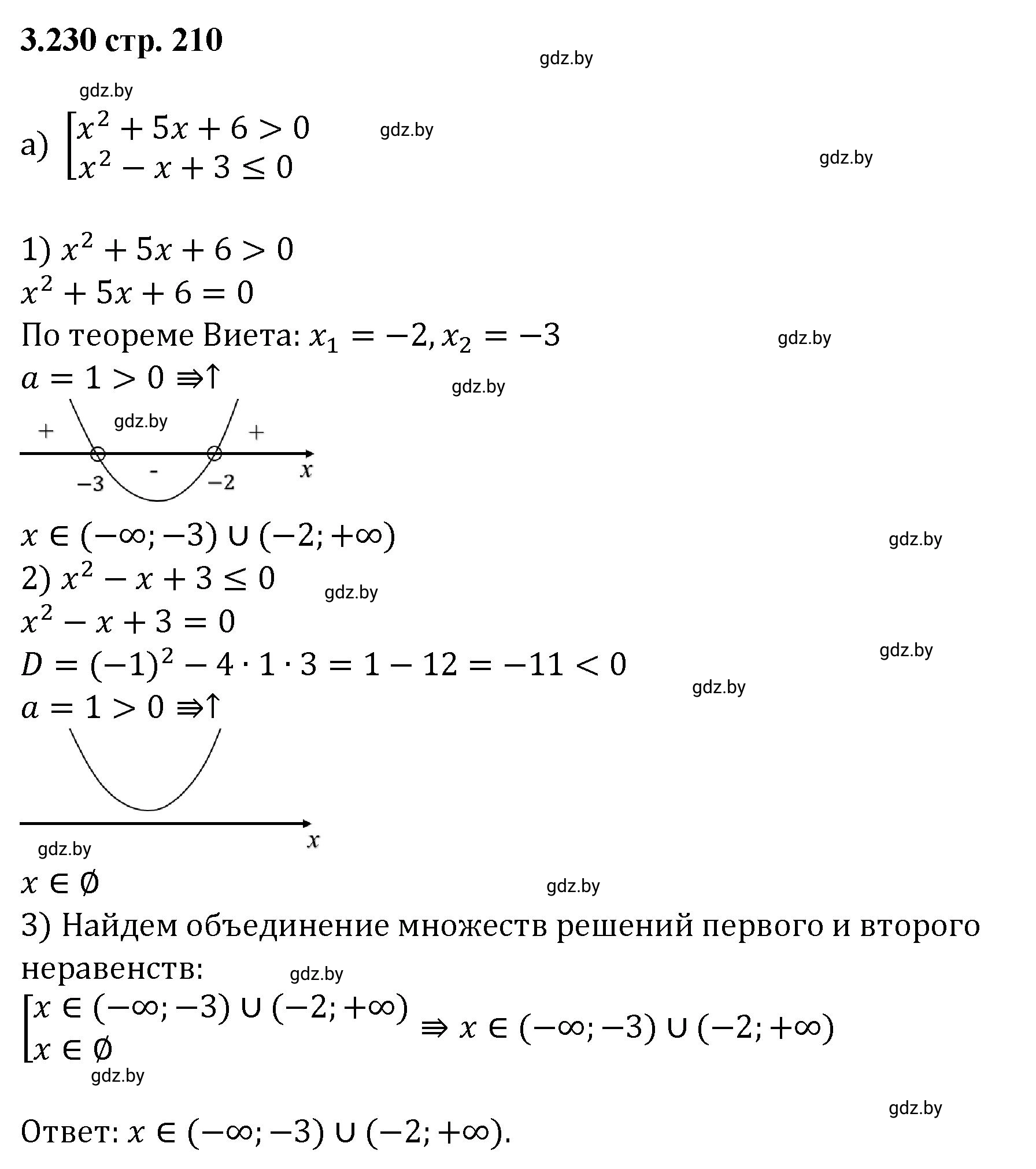 Решение номер 3.230 (страница 210) гдз по алгебре 8 класс Арефьева, Пирютко, учебник