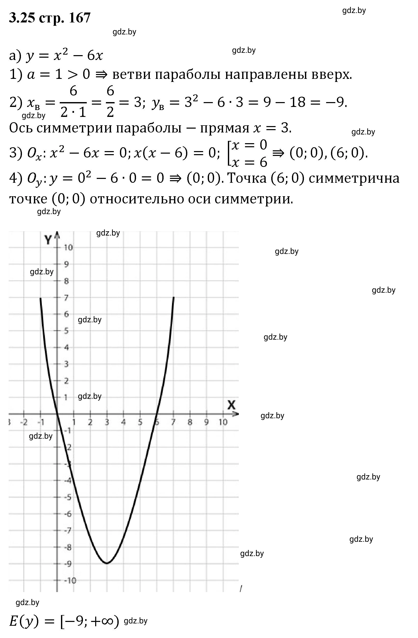 Решение номер 3.25 (страница 167) гдз по алгебре 8 класс Арефьева, Пирютко, учебник