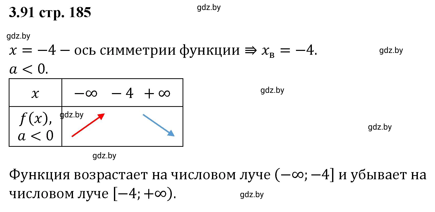 Решение номер 3.91 (страница 185) гдз по алгебре 8 класс Арефьева, Пирютко, учебник