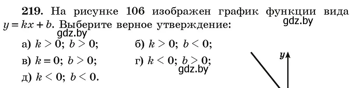 Условие номер 219 (страница 288) гдз по алгебре 9 класс Арефьева, Пирютко, учебник