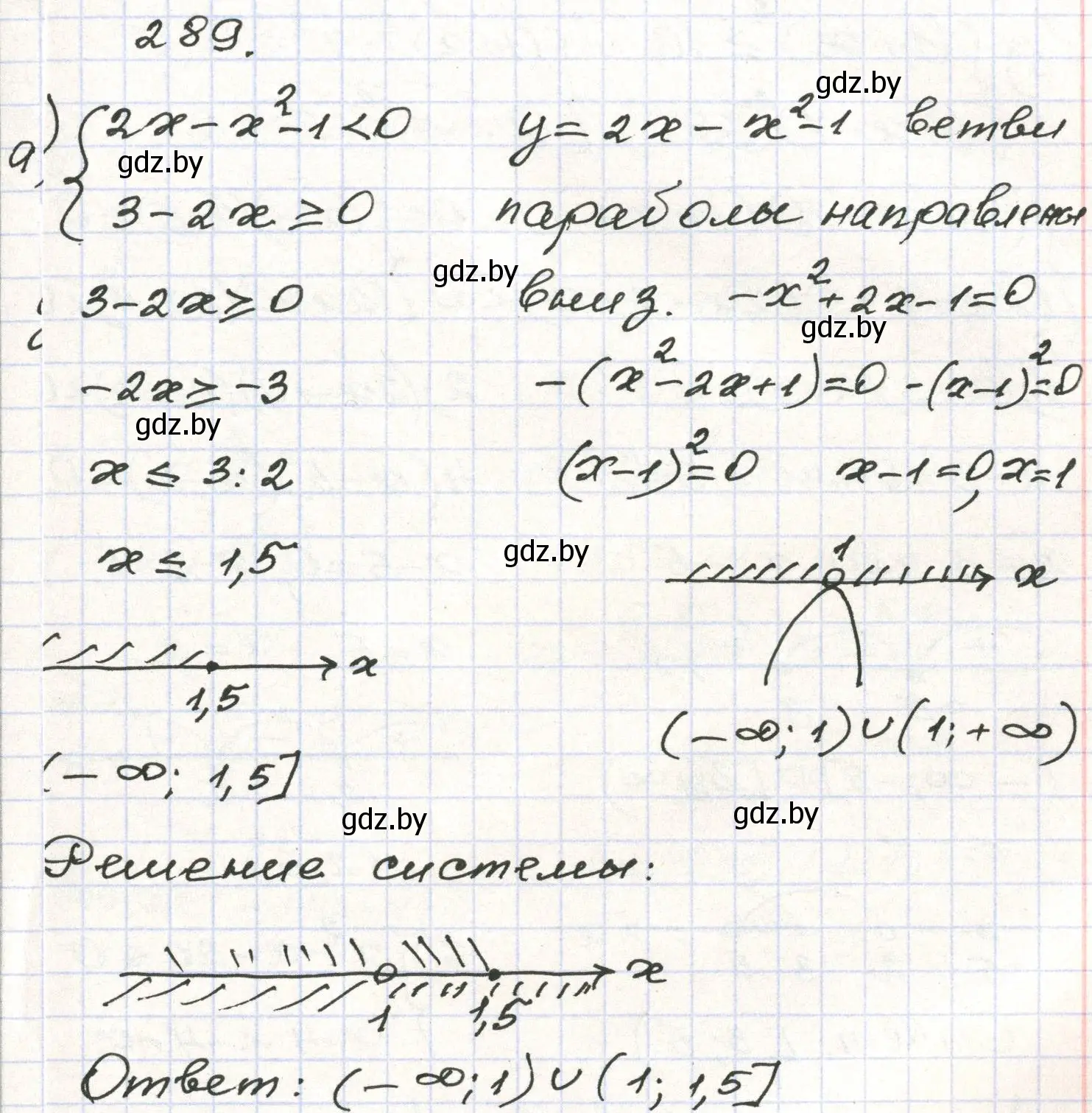 Решение номер 289 (страница 297) гдз по алгебре 9 класс Арефьева, Пирютко, учебник