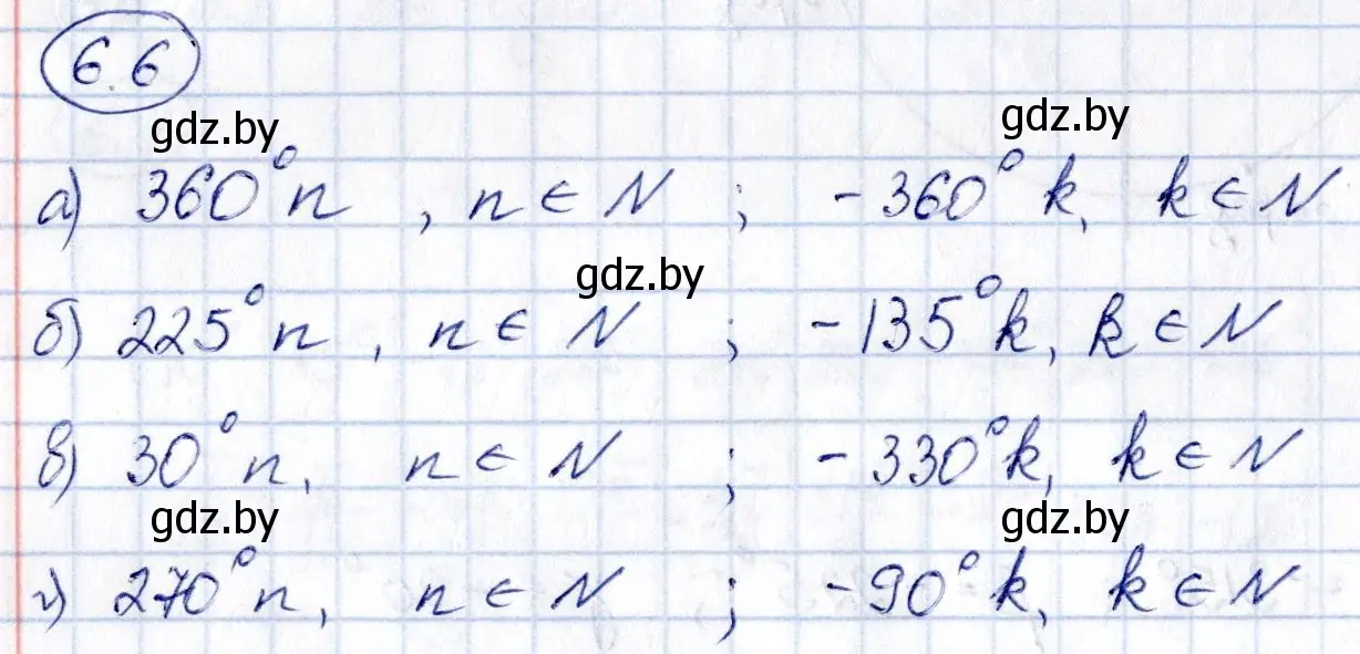 Решение номер 6.6 (страница 36) гдз по алгебре 10 класс Арефьева, Пирютко, сборник задач