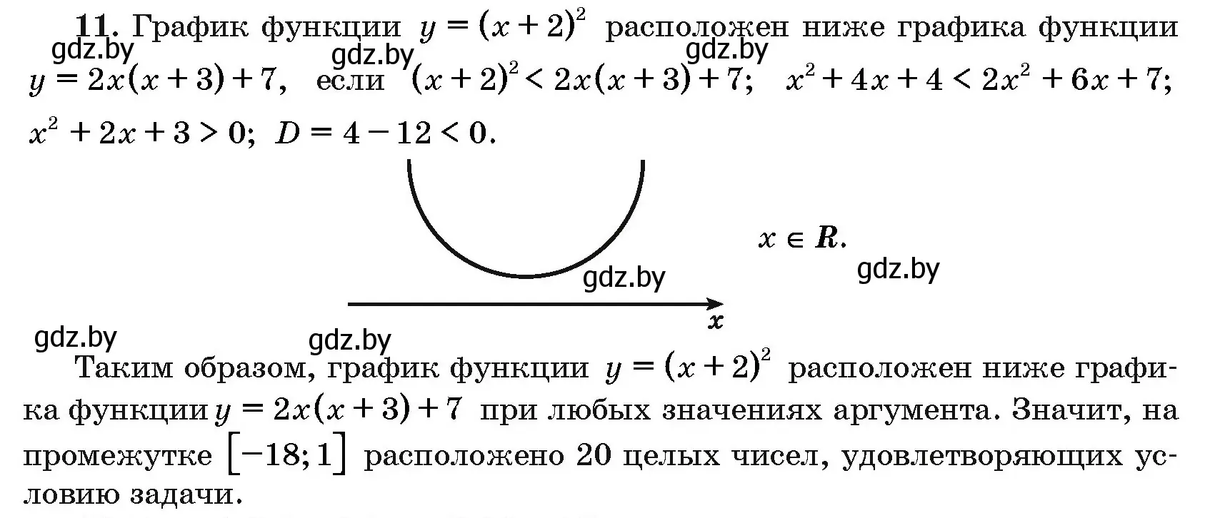 Решение номер 11 (страница 191) гдз по алгебре 10 класс Арефьева, Пирютко, сборник задач