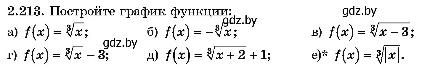 Условие номер 2.213 (страница 201) гдз по алгебре 10 класс Арефьева, Пирютко, учебник