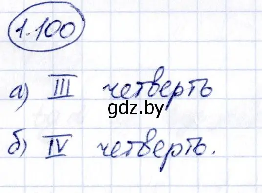 Решение номер 1.100 (страница 43) гдз по алгебре 10 класс Арефьева, Пирютко, учебник