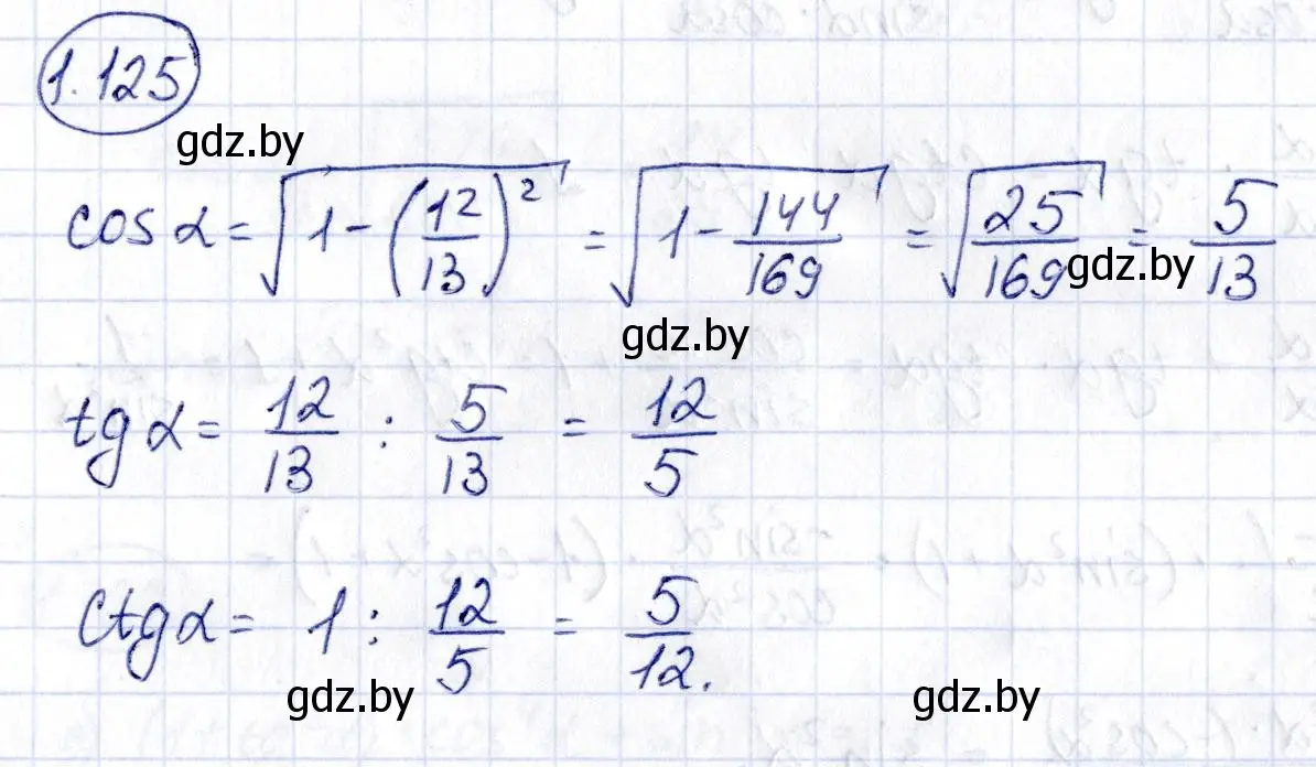 Решение номер 1.125 (страница 50) гдз по алгебре 10 класс Арефьева, Пирютко, учебник