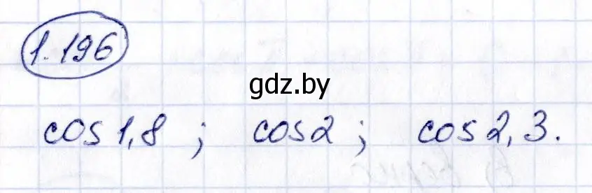 Решение номер 1.196 (страница 70) гдз по алгебре 10 класс Арефьева, Пирютко, учебник