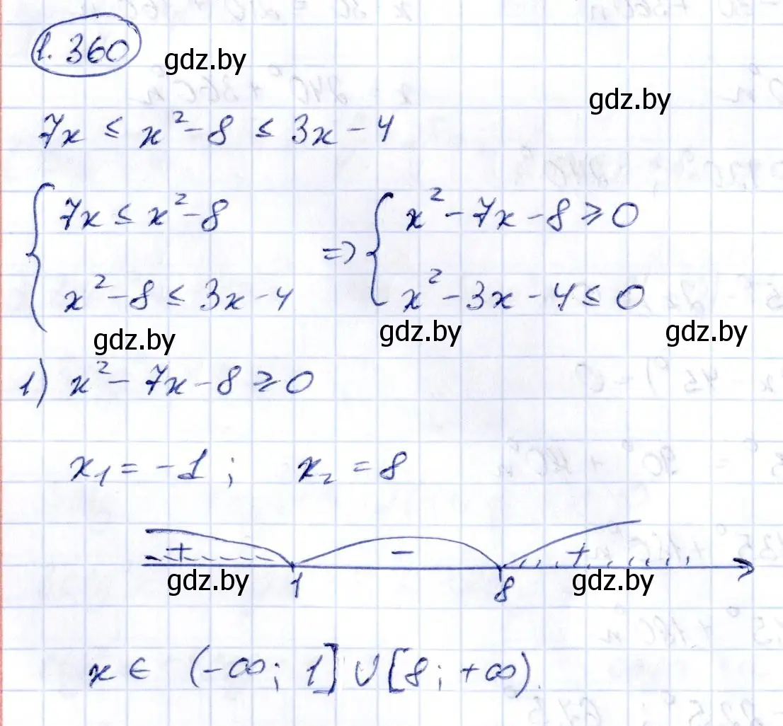 Решение номер 1.360 (страница 115) гдз по алгебре 10 класс Арефьева, Пирютко, учебник