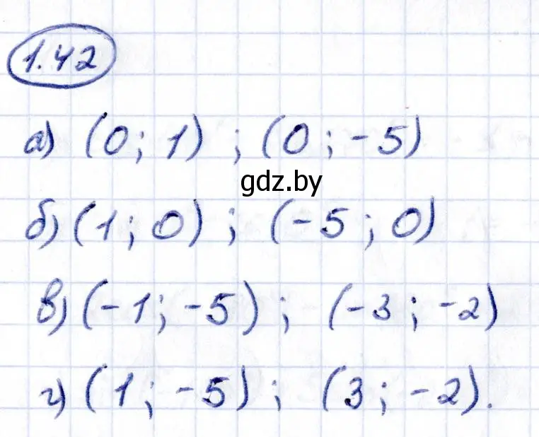 Решение номер 1.42 (страница 18) гдз по алгебре 10 класс Арефьева, Пирютко, учебник