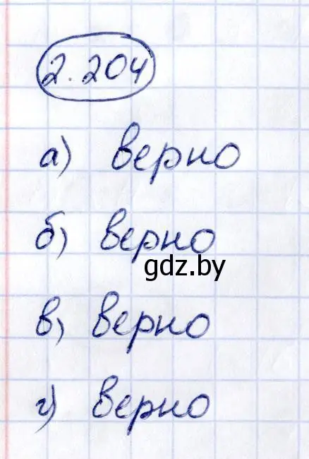 Решение номер 2.204 (страница 199) гдз по алгебре 10 класс Арефьева, Пирютко, учебник