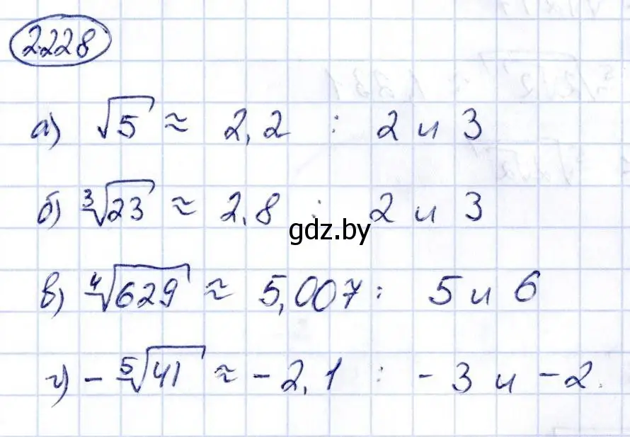 Решение номер 2.228 (страница 202) гдз по алгебре 10 класс Арефьева, Пирютко, учебник