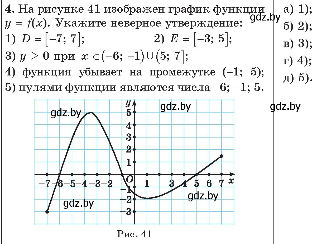 Условие номер 4 (страница 181) гдз по алгебре 11 класс Арефьева, Пирютко, сборник задач