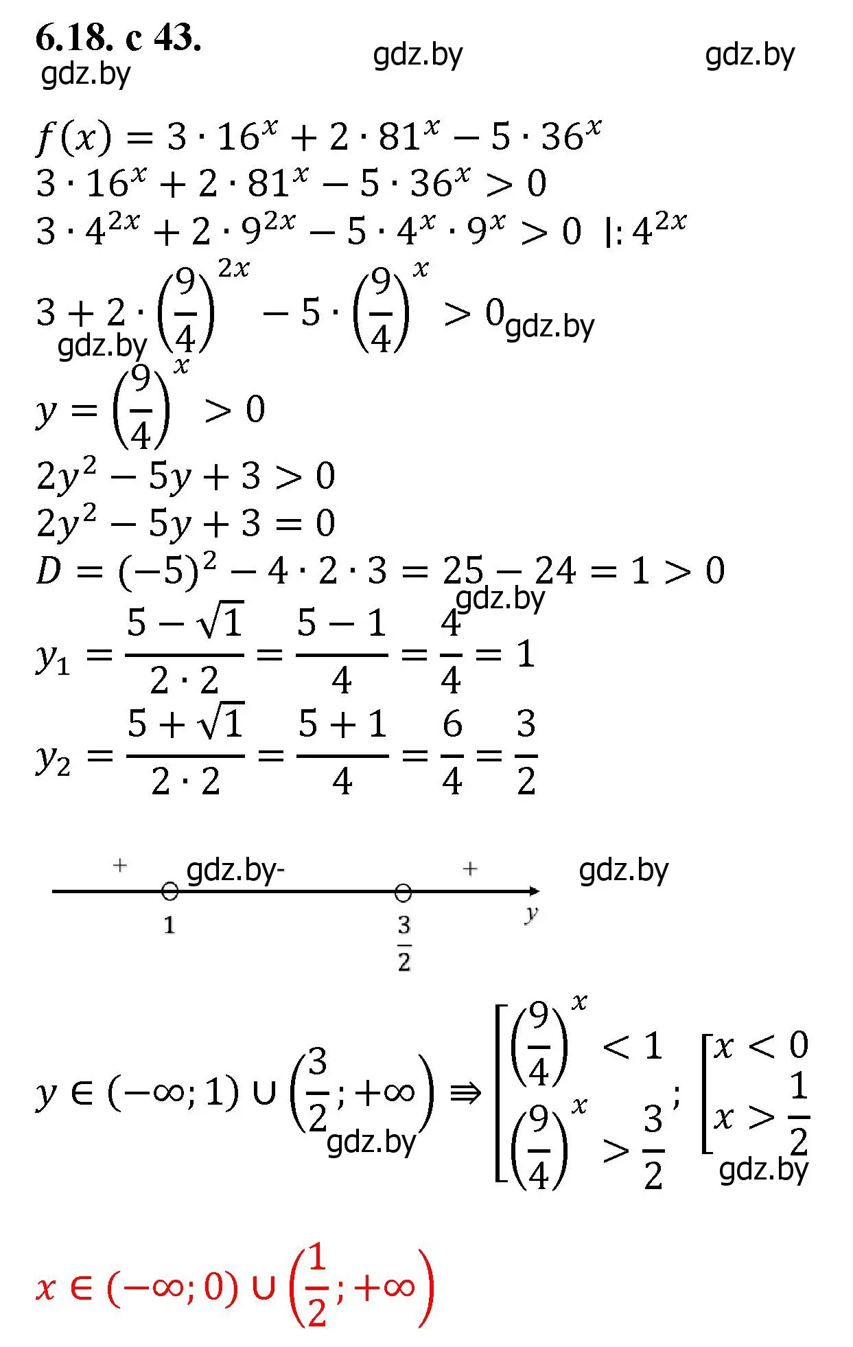 Решение номер 18 (страница 43) гдз по алгебре 11 класс Арефьева, Пирютко, сборник задач