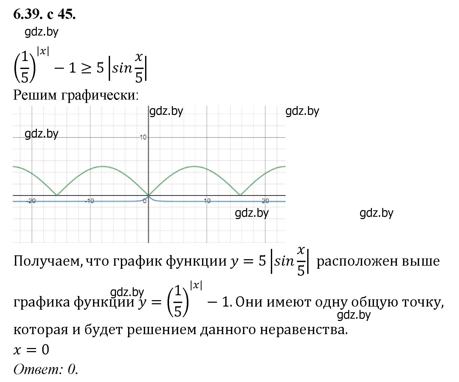 Решение номер 39 (страница 45) гдз по алгебре 11 класс Арефьева, Пирютко, сборник задач