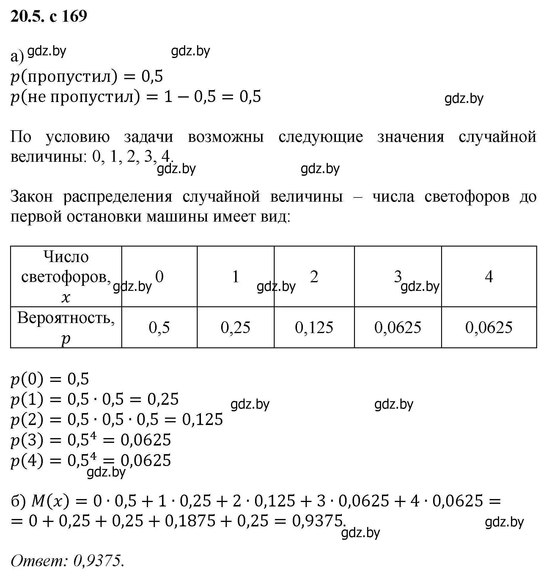 Решение номер 5 (страница 169) гдз по алгебре 11 класс Арефьева, Пирютко, сборник задач