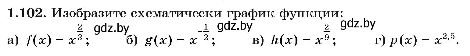 Условие номер 1.102 (страница 30) гдз по алгебре 11 класс Арефьева, Пирютко, учебник