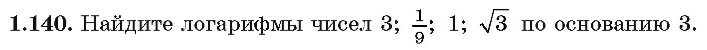 Условие номер 1.140 (страница 40) гдз по алгебре 11 класс Арефьева, Пирютко, учебник