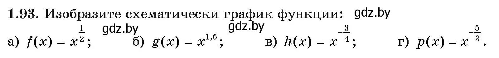 Условие номер 1.93 (страница 29) гдз по алгебре 11 класс Арефьева, Пирютко, учебник