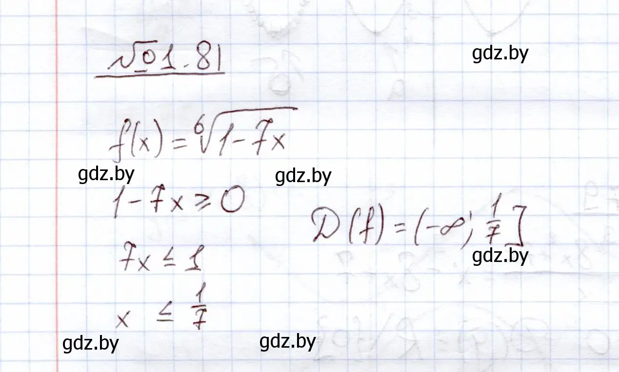 Решение номер 1.81 (страница 22) гдз по алгебре 11 класс Арефьева, Пирютко, учебник