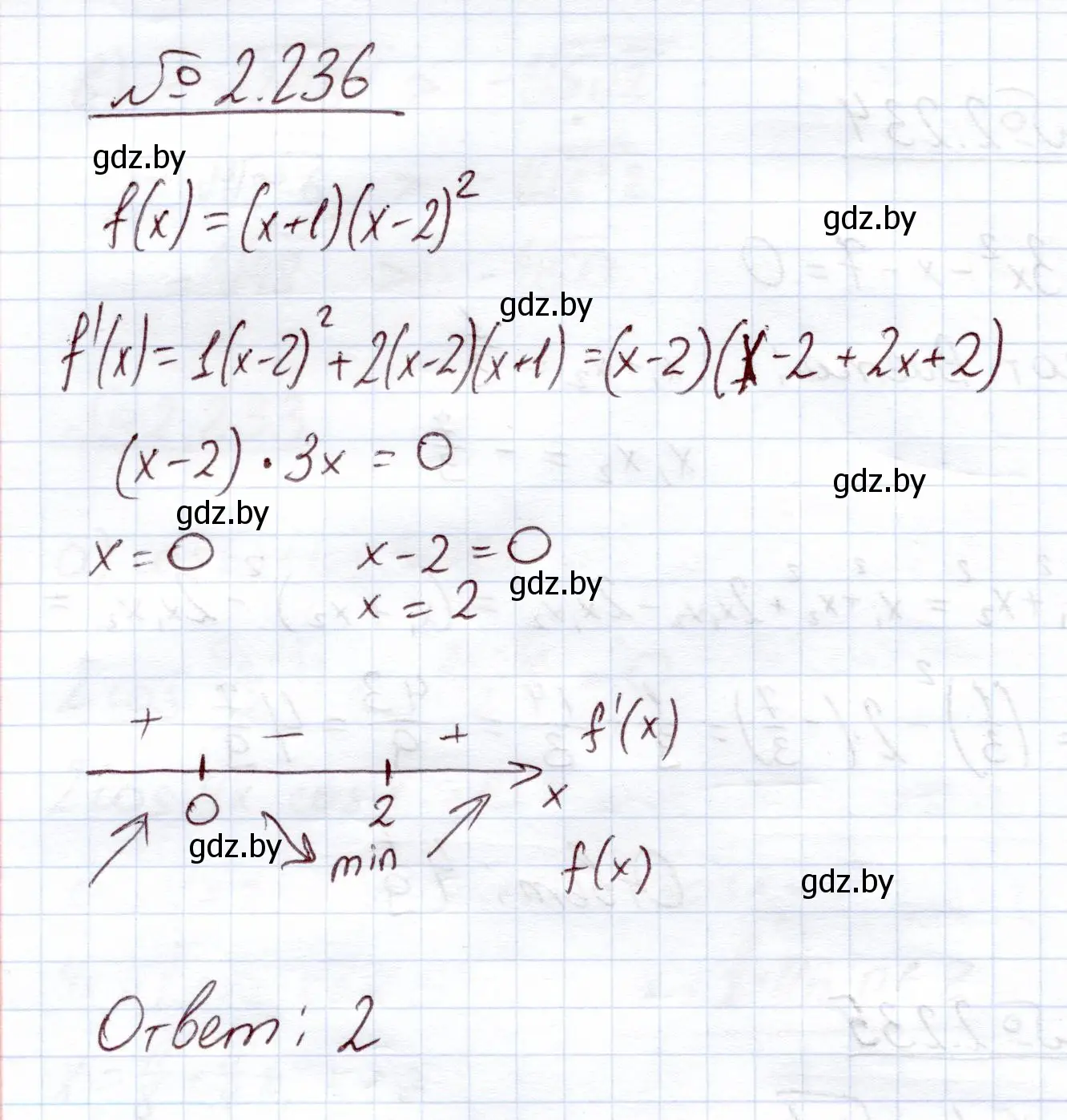 Решение номер 2.236 (страница 97) гдз по алгебре 11 класс Арефьева, Пирютко, учебник