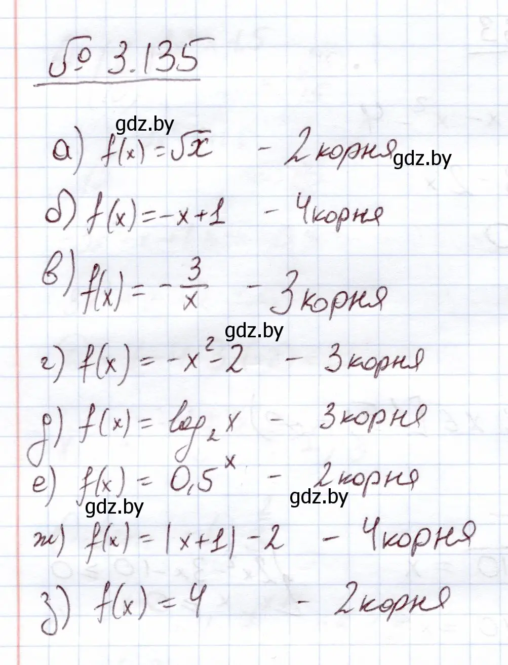 Решение номер 135 (страница 129) гдз по алгебре 11 класс Арефьева, Пирютко, учебник