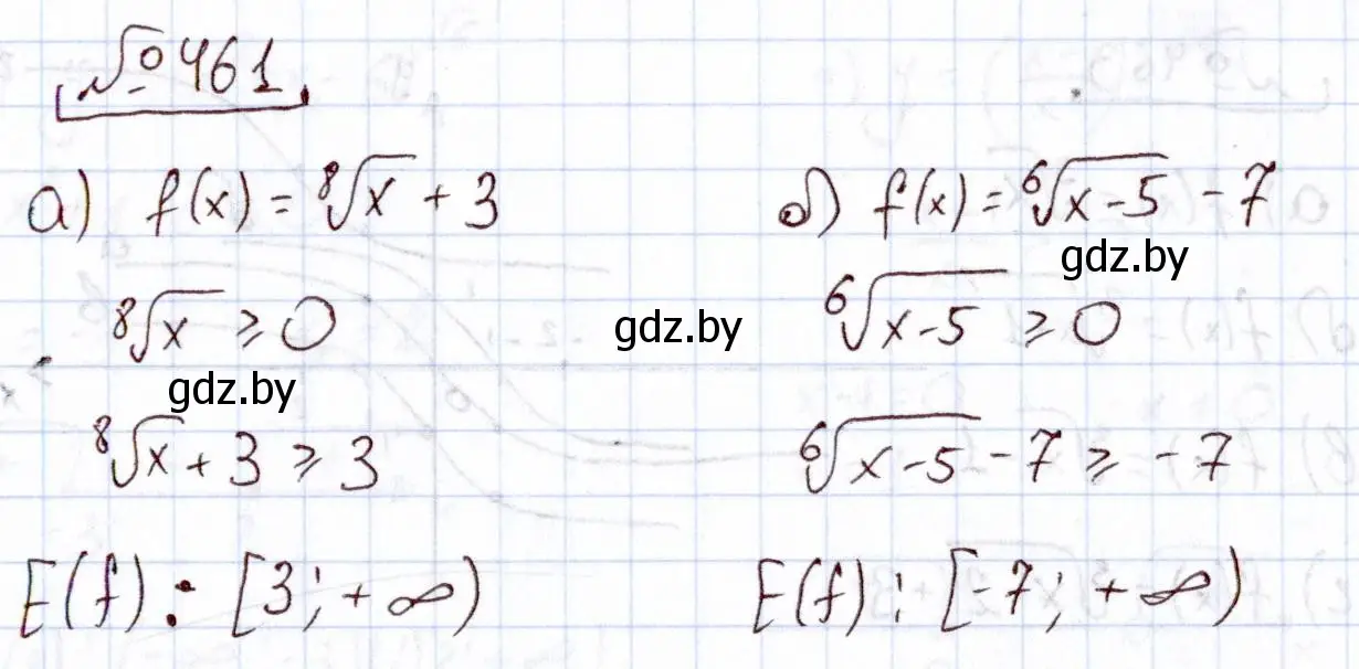 Решение номер 461 (страница 228) гдз по алгебре 11 класс Арефьева, Пирютко, учебник
